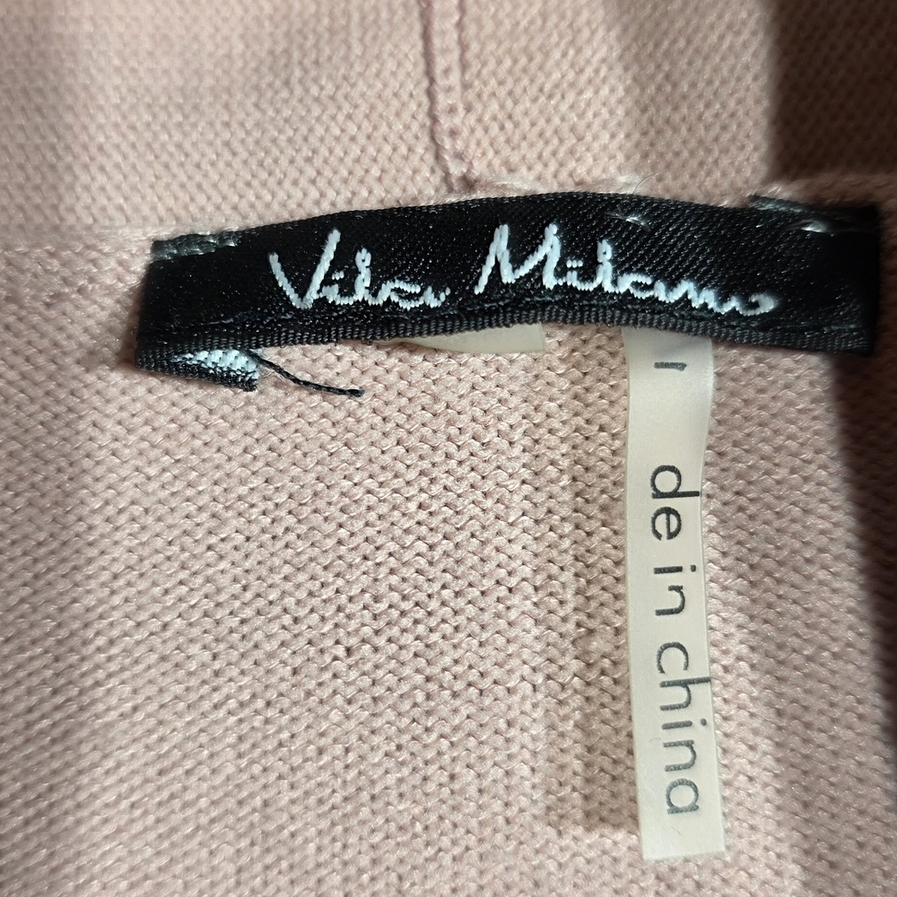 Women’s Pink Open-Front Ruffle Hem Cardigan - Picture 4 of 4